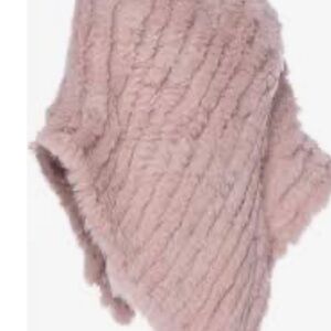 Soft Pink Faux Fur Shawl